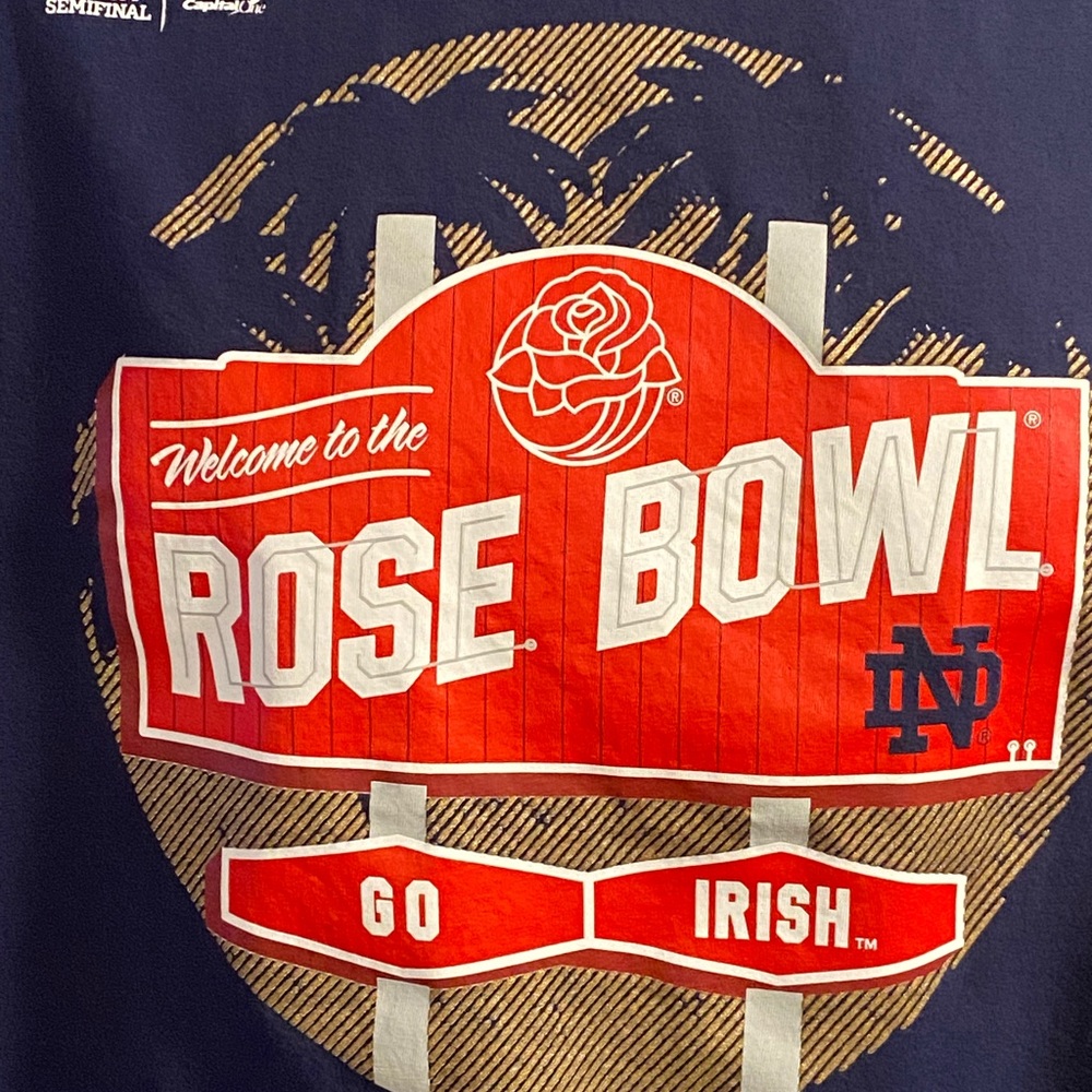 Notre Dame Rose Bowl 2021 Nike shirt XL